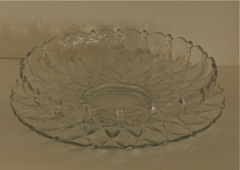 #1533 Wampum Gardenia Bowl & Floral Bowl, crystal, 1941-1944